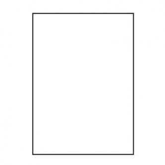 Logo etikety 210mm x 297mm, A4, matné, fluorescenční mix, 1 etiketa, 170g/m2, baleno po 10 ks, pro laserové tiskárny