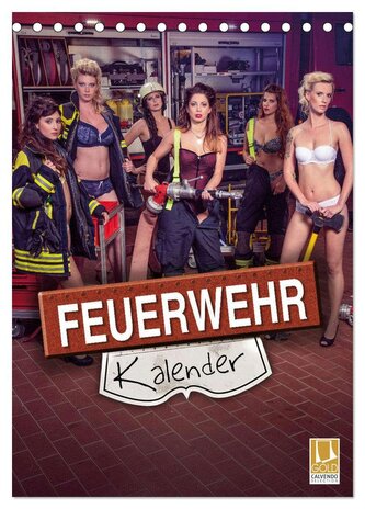 Feuerwehrkalender 2026 (Tischkalender 2026 DIN A5 hoch), CALVENDO Monatskalender