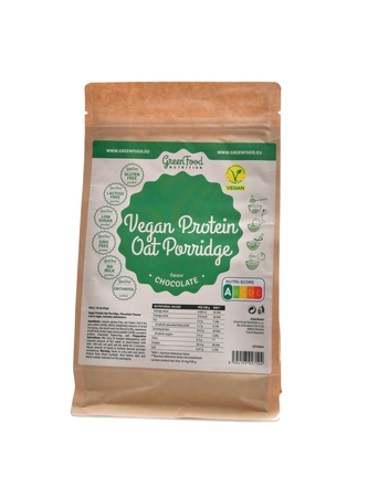 GreenFood nutrition - Vegan protein oat mash proteinová ovesná kaše 500 g - kakaová