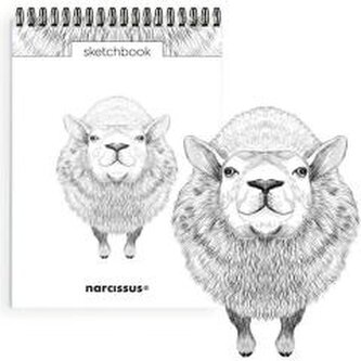 Szkicownik A5/60K na spirali - Owca