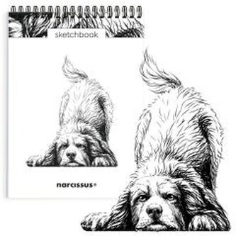 Szkicownik A5/60K na spirali - Pies Berneńczyk