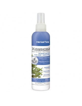 HERBAL TIME: Vlasová voda s chininem-obohacená 200ml  K3049