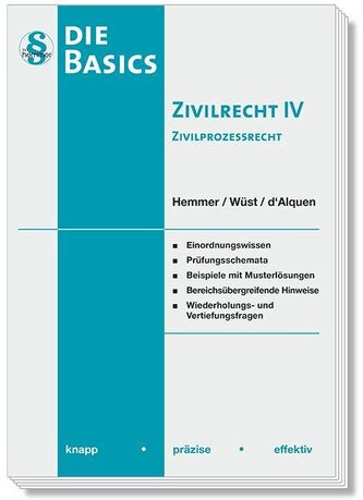 Die Basics Zivilrecht IV Zivilprozessrecht
