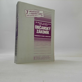 Občanský zákoník poznámkové vydání s judikaturou a novou literat