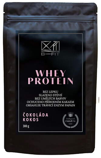 B-Fit Club Whey protein Exclusive Čokoláda - Kokos 30 g