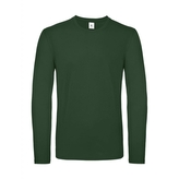 Triko s dlouhým rukávem B&C LSL - zelené, XL