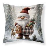 DETEXPOL Vánoční povlak na polštářek Trpaslík cesta micro  Polyester, 40/40 cm