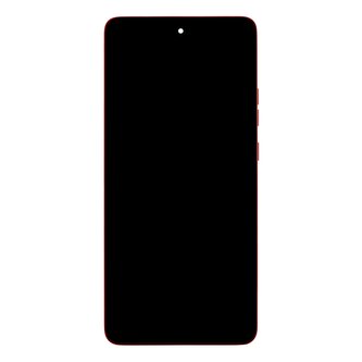 Motorola G86 LCD Display + Dotyková Deska + Přední Kryt Red (Chrysanthemum) (Service Pack)