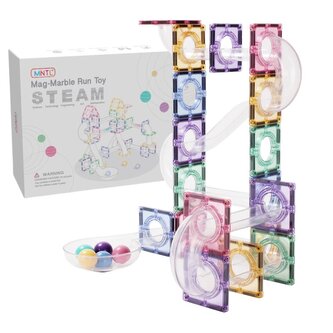 MNTL - Magnetická stavebnice Run toy Pastel - 80 ks