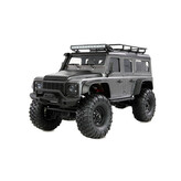 AMXRock D90 Scale RC Crawler 4WD 1:16 RTR LED rampa šedý