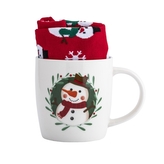 KUBEK NBC 380 ML Z SKARPETAMI DEK. BAŁWANEK COLOR BOX