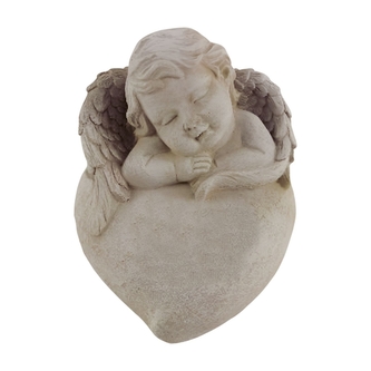 Betonový šedý anděl 10 x 12 x 11 cm