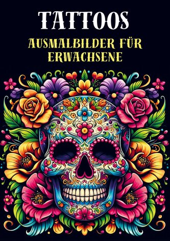 Ausmalbilder für Erwachsene - Tattoos