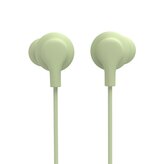 Hama USB-C sluchátka s mikrofonem Curly, špunty, zelená