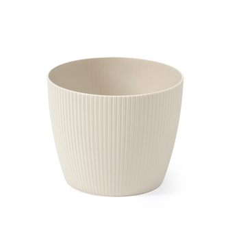 Plastový květináč Magnolia jumper recycled béžový 190 mm