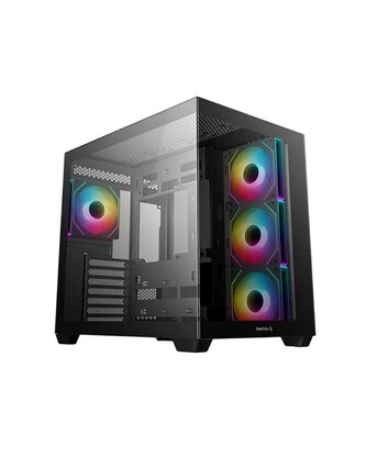 DEEPCOOL Case CG 530 4F, ATX, Průhledná bočnice, černá