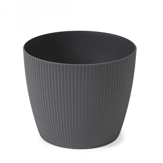 Plastový květináč Magnolia jumper antracit, 300 mm