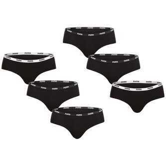 6PACK dámské kalhotky Puma černé (701218976 001) M