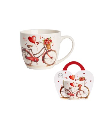 Kubek 460 ml w "koszyczku" ROWER