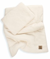 2D sada polštářek a peřinka Boucle 35x30cm + 55x75cm - ecru; ecru, smetanová; bouclé, duté vlákno