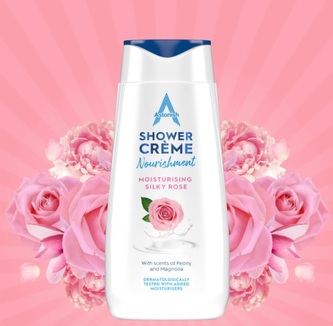 Sprchový krém Silky Rose s vůní pivoňky a magnolie 400ml Astonish