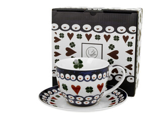 Filiżanka ze spodkiem INDIGO 3