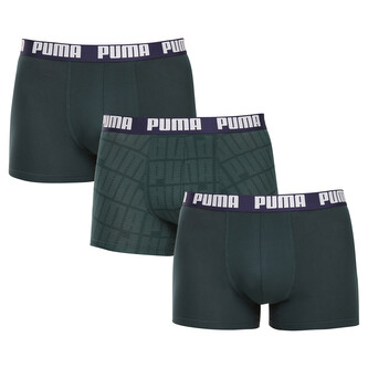 3PACK pánské boxerky Puma zelené (701237583 003) XXL