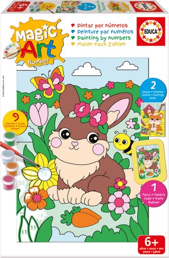 EDUCA Malování podle čísel: Králík a Křeček