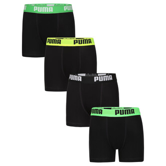 4PACK chlapecké boxerky Puma černé (701236149 001) 140