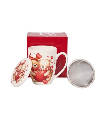 Kubek z zaparzaczem MISIE Z SERCAMI