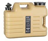 Kanystr na vodu s kohoutkem kempingový plastový, 18,5 litrů - khaki