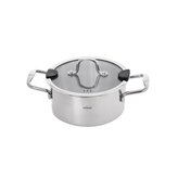 Kastrol nerez VENICE 3 l poklice sklo