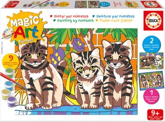 EDUCA Malování podle čísel: Koťátka a Štěňátka