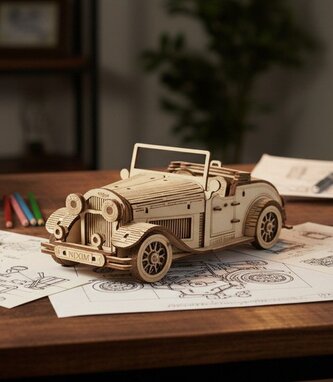 NiXiM Dřevěné 3D puzzle Veterán