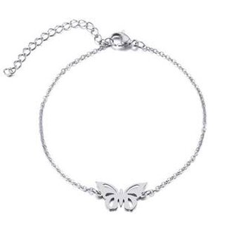 OPA1651-ST Dámský ocelový náramek motýlek