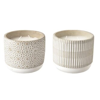 Svíčka cement - citronela - mix designů, 0/12