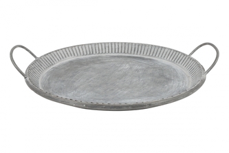 Kovový tác Vel L, průměr 38 cm