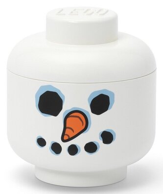 LEGO úložná hlava (mini) - sněhulák