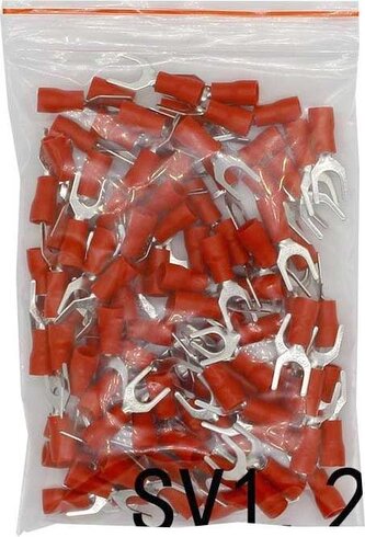 Vidlička kabelová 5,3mm červená (SVS 1,25-5), balení 100ks