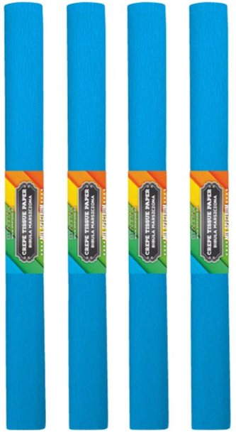 Bibuła marszczona 19 błękitna (10szt)