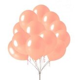 Balon różowy metalizowany 30cm 30cm 5szt