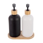 Sada koupelnová sklo/bambus 2+1