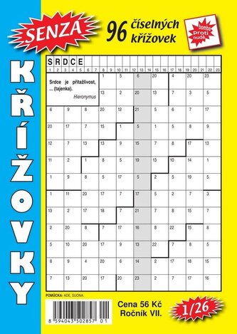 Senza číselné křížovky 1/2026