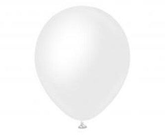 Balony Opaque Satin Snow White 50szt