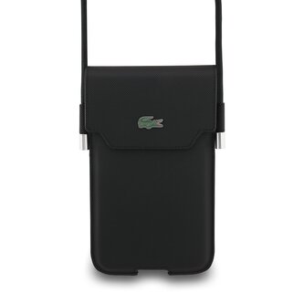 Lacoste PVC Iconic Petit Pique Metal Logo Kapsa na Telefon XL Black