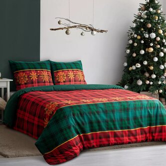 Vánoční povlečení 100% bavlna GLORIA 1x 140x200 cm, 1x povlak 70x80 cm MyBestHome