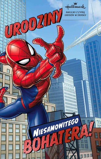 Karnet Urodziny Spider Man (11x17cm) DHS-027