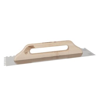 KUBALA - WOOD LINE hladítko nerezové 480x130mm zub 10x10 - dřevěná rukojeť