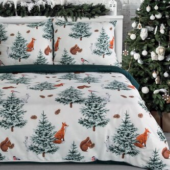 Vánoční mikrovláknové povlečení ROLLY 1x 220x200 cm, 2x povlak 70x80 cm francouzské povlečení MyBestHome