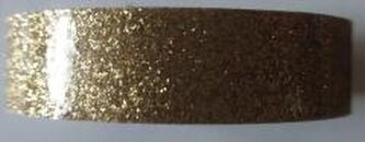 Taśma brokatowa z gwiazdkami złota 18mmx2m